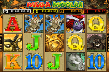 Mega Moolah Slot Game Screenshot Image
