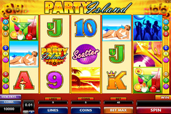 Party Island Slot Game Screenshot Image