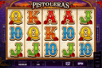 Pistoleras Slot Game Screenshot Image