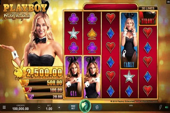Playboy Gold Jackpots Slot Game Screenshot Image