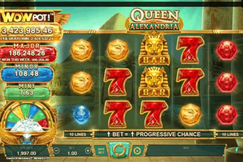 Queen of Alexandria WowPot! Slot Game Screenshot Image