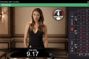 Real Roulette with Caroline Table Game Screenshot Image