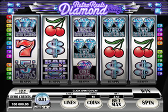 Retro Reels: Diamond Glitz Slot Game Screenshot Image