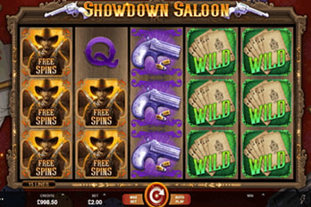 Showdown Saloon Slot Game Screenshot Image