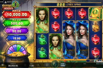 Sisters of Oz: Jackpots Slot Game Screenshot Image