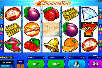 Summertime Slot Game Screenshot Image