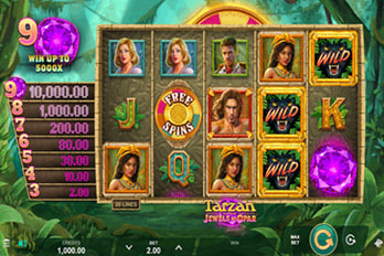 Tarzan and the Jewels of Opar Slot Game Screenshot Image