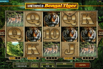 Untamed Bengal Tiger Slot Game Screenshot Image