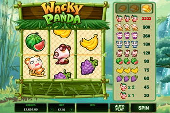 Wacky Panda Slot Game Screenshot Image
