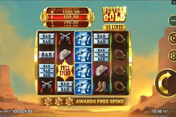 Western Gold Slot Game Screenshot Image