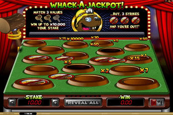 Whack-A-Jackpot! Scratch Game Screenshot Image