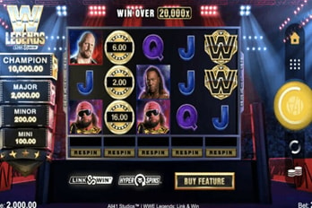 WWE Legends Slot Game Screenshot Image
