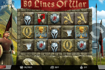 50 Lines of War Slot Game Screenshot Image