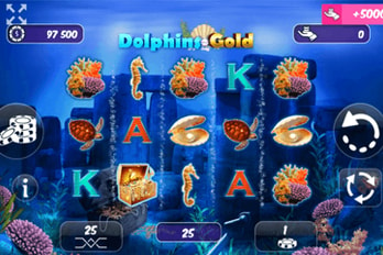 Dolphins Gold Slot Game Screenshot Image
