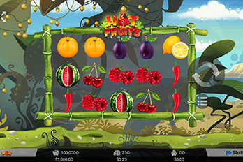 Hot Fruits Slot Game Screenshot Image
