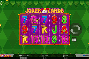 Joker Cards Slot Game Screenshot Image