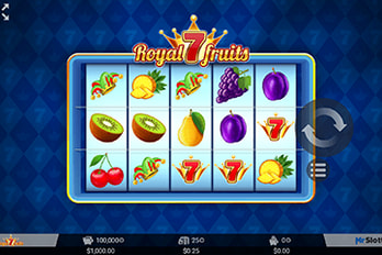 Royal 7 Fruits Slot Game Screenshot Image