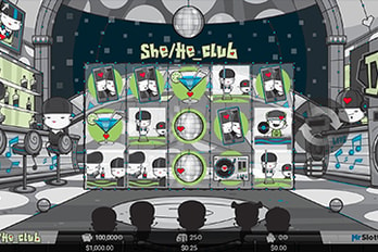 She/He Club Slot Game Screenshot Image