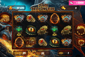 Super Dragons Fire Slot Game Screenshot Image