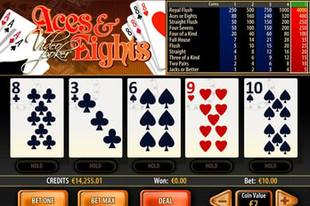 Aces & Eights Video Poker Screenshot Image