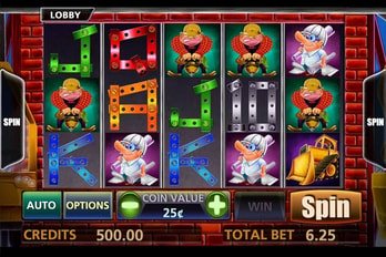 Construction Cash Slot Game Screenshot Image