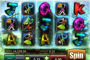 Dancin Zombies Slot Game Screenshot Image