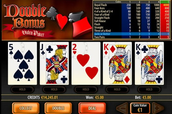 Double Bonus Video Poker Screenshot Image