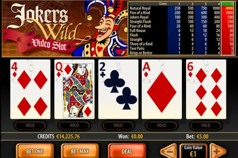 Jokers Wild Video Poker Screenshot Image