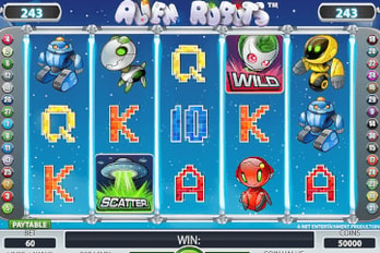 Alien Robots Slot Game Screenshot Image