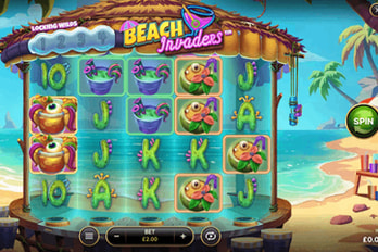 Beach Invaders Slot Game Screenshot Image