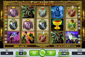 Excalibur Slot Game Screenshot Image