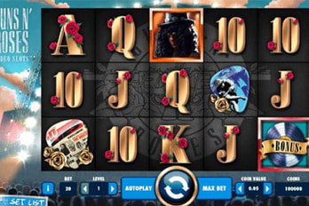 Guns N' Roses Slot Game Screenshot Image
