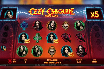 Ozzy Osbourne Slot Game Screenshot Image