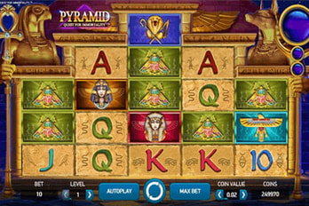 Pyramid: Quest for Immortality  Slot Game Screenshot Image