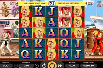 Street Fighter II: The World Warrior Slot Game Screenshot Image