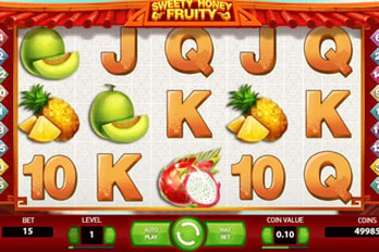 Sweety Honey Fruity Slot Game Screenshot Image