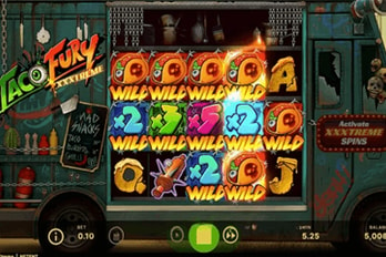 Taco Fury XXXtreme Slot Game Screenshot Image
