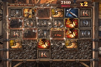 Nolimit City Fire in the Hole xBomb Slot Game Screenshot Image