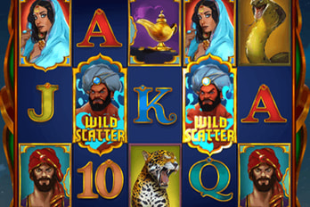 Nolimit City Golden Genie and the Walking Wilds Slot Game Screenshot Image