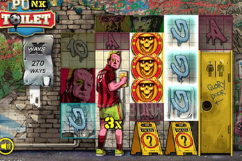 Nolimit City Punk Toilet Slot Game Screenshot Image