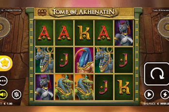 Nolimit City Tomb of Akhenaten Slot Game Screenshot Image