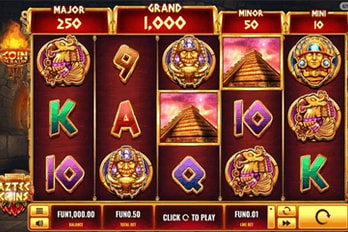 Aztec Coins Slot Game Screenshot Image