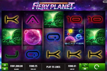 Fiery Planet Slot Game Screenshot Image