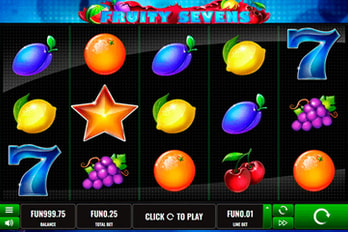 Fruity Sevens Slot Game Screenshot Image