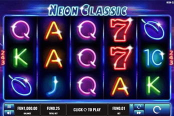 Neon Classic Slot Game Screenshot Image