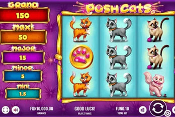 Posh Cats Slot Game Screenshot Image