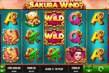 Sakura Wind Slot Game Screenshot Image