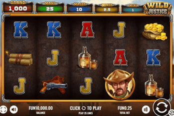 Wild Justice Slot Game Screenshot Image