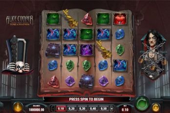 Alice Cooper and the Tome of Madness Slot Game Screenshot Image