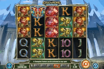 Champions of Mithrune Slot Game Screenshot Image